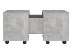New Mesa de centro | Mesa de apoio 60x60x38cm derivados de madeira cimento Cinzento