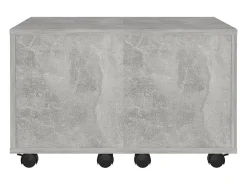 New Mesa de centro | Mesa de apoio 60x60x38cm derivados de madeira cimento Cinzento