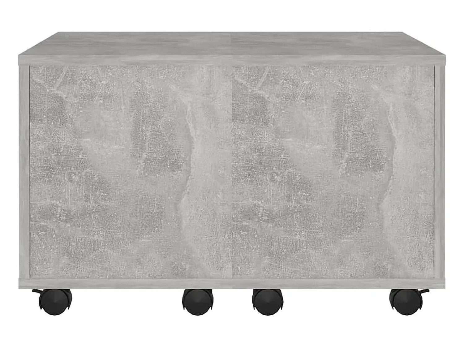 New Mesa de centro | Mesa de apoio 60x60x38cm derivados de madeira cimento Cinzento
