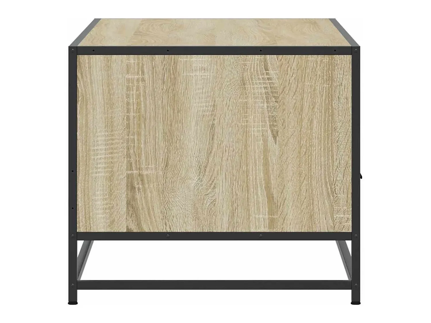 Mesa De Centro* Mesa de centro | Mesa de apoio 100x50x45cm deriv. madeira/metal carvalho sonoma Castanho