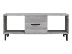 Mesa De Centro* Mesa de centro | Mesa de apoio 102x50x40cm derivados de madeira sonoma Cinzento