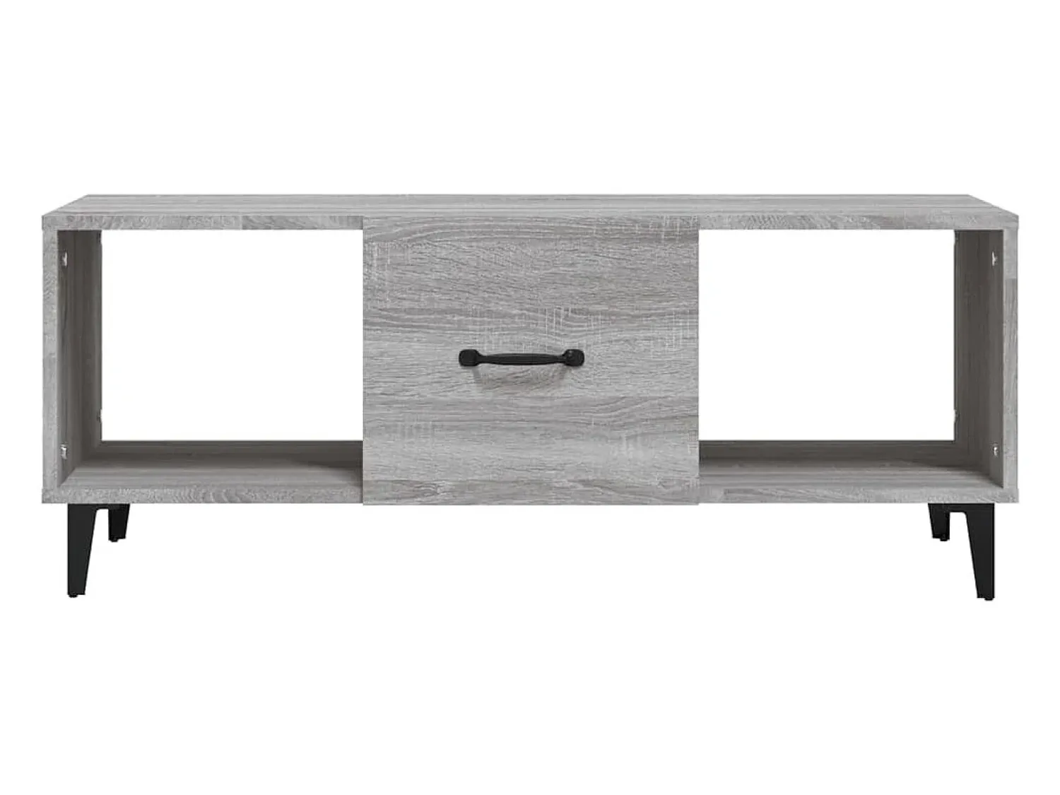 Mesa De Centro* Mesa de centro | Mesa de apoio 102x50x40cm derivados de madeira sonoma Cinzento