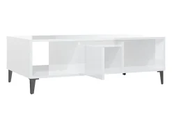 Mesa de centro | Mesa de apoio derivados de madeira brilhante^ Mesa De Centro