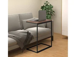 Discount Mesa de centro | Mesa de apoio 55x35x66 cm derivados de madeira Preto