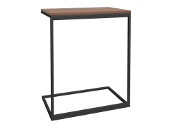 Discount Mesa de centro | Mesa de apoio 55x35x66 cm derivados de madeira Preto