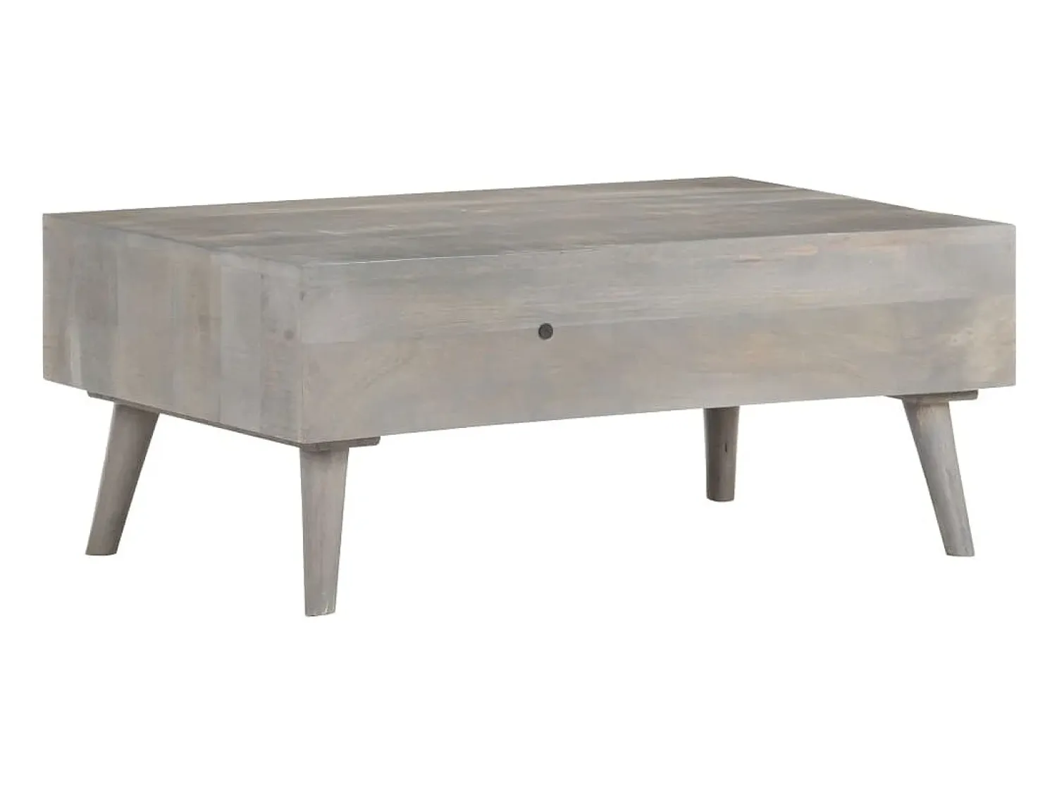 Hot Mesa de centro | Mesa de apoio 100x60x40 cm mangueira maciça áspera Cinzento