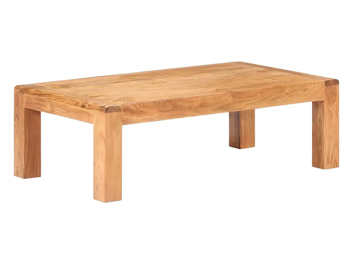 Best Mesa de centro | Mesa de apoio | Mesa de café 110x60x35cm acácia maciça c/ acabamento a mel Branco