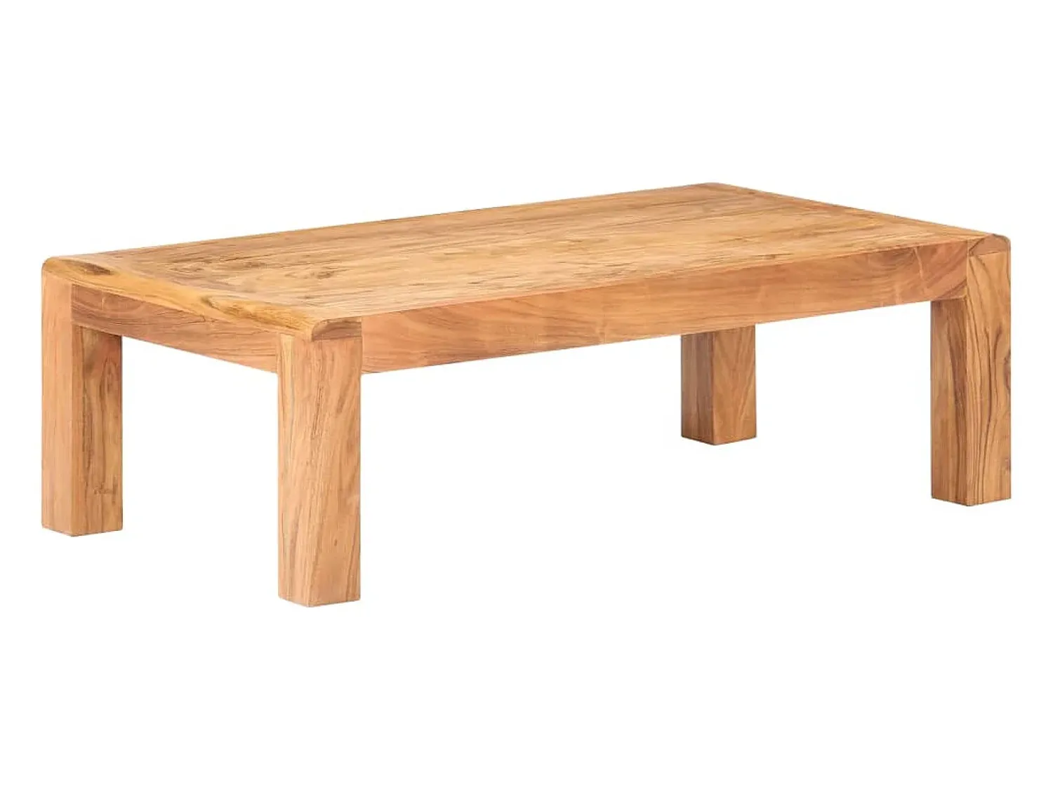 Best Mesa de centro | Mesa de apoio | Mesa de café 110x60x35cm acácia maciça c/ acabamento a mel Branco