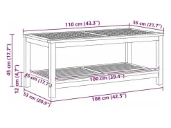 Mesa De Centro* Mesa de centro | Mesa de apoio | Mesa de café 70x40x45 cm Castanho