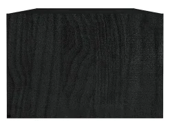 New Mesa de centro | Mesa de apoio 110x50x34 cm madeira de pinho maciça Preto
