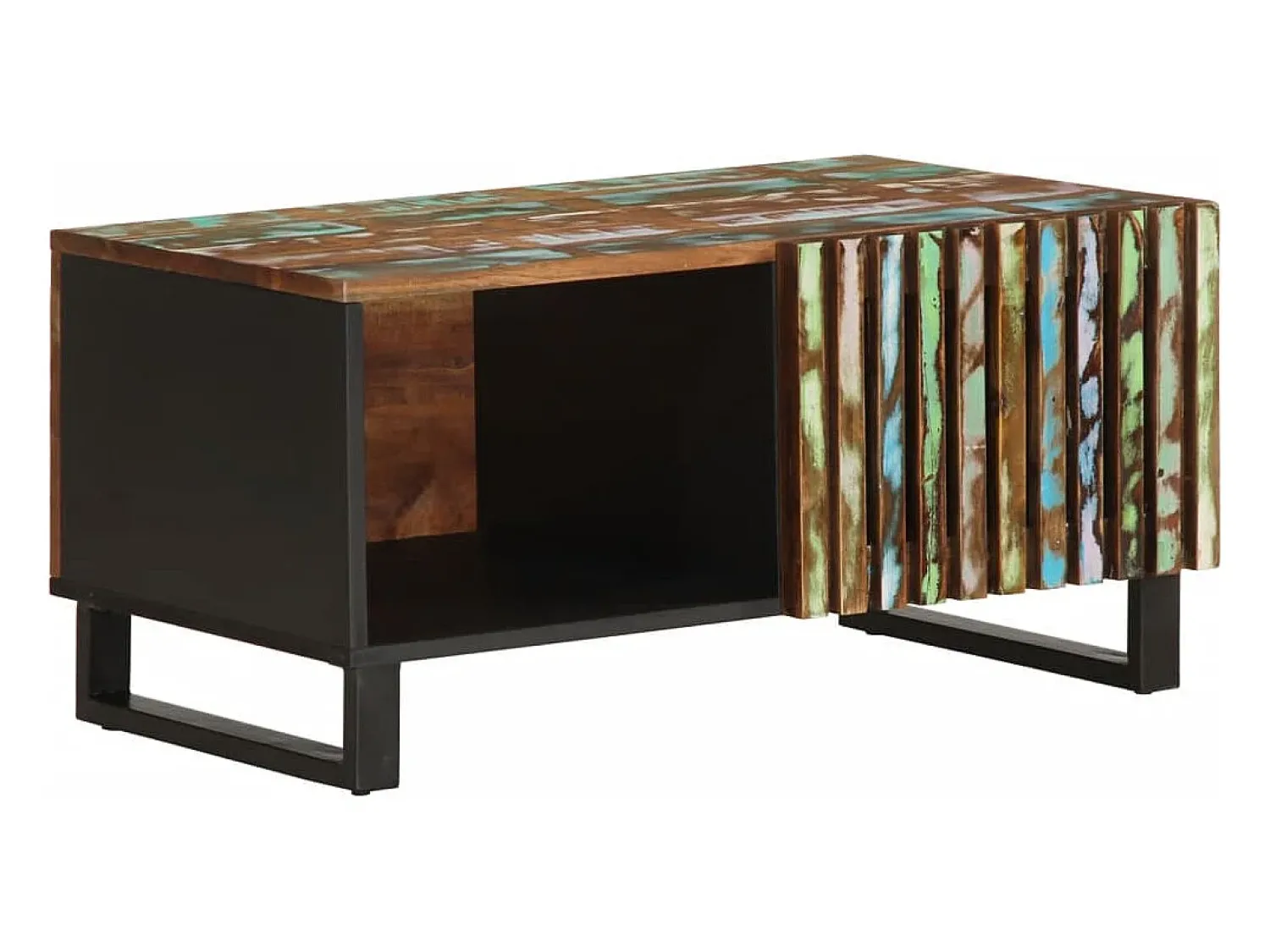 Mesa De Centro| Mesa de centro | Mesa de apoio | Mesa de café 80x51x40 cm madeira de acácia maciça Multicor