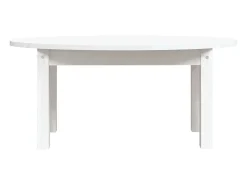 Mesa De Centro| Mesa de centro | Mesa de apoio 80x40x35 cm madeira de pinho maciça Branco