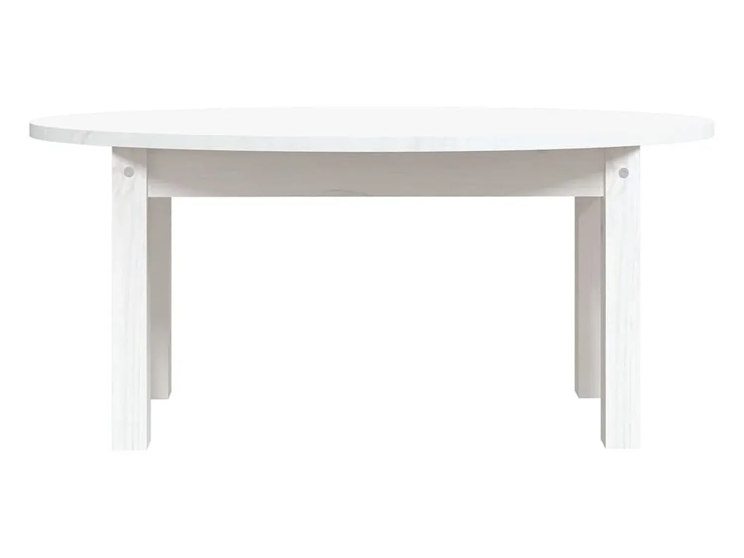 Mesa De Centro| Mesa de centro | Mesa de apoio 80x40x35 cm madeira de pinho maciça Branco