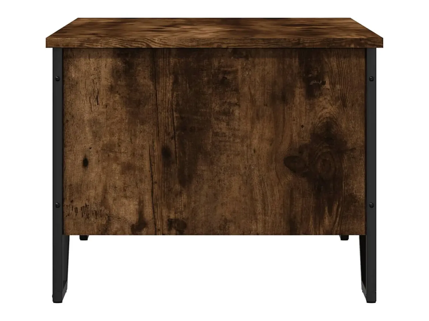 Mesa De Centro| Mesa de centro | Mesa de apoio 100x51x40 cm derivados madeira carvalho fumado Castanho