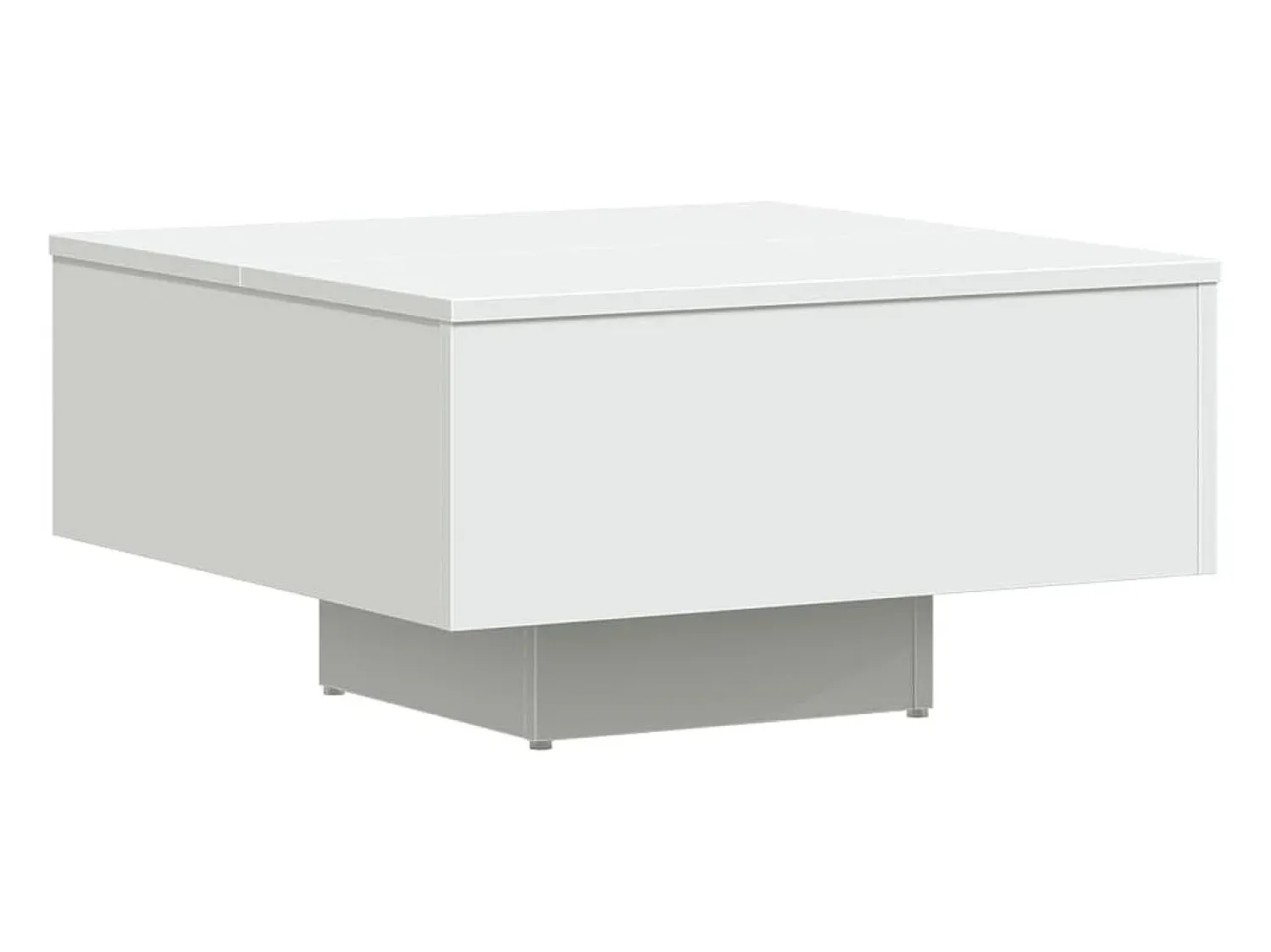 Mesa De Centro| Mesa de centro | Mesa de apoio 60x60x31.5 cm derivados de madeira Branco