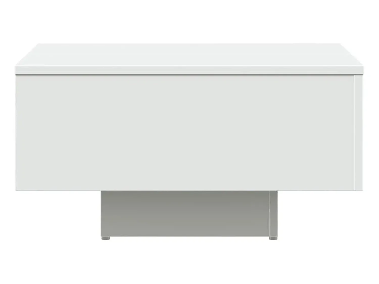 Mesa De Centro| Mesa de centro | Mesa de apoio 60x60x31.5 cm derivados de madeira Branco