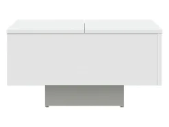 Mesa De Centro| Mesa de centro | Mesa de apoio 60x60x31.5 cm derivados de madeira Branco