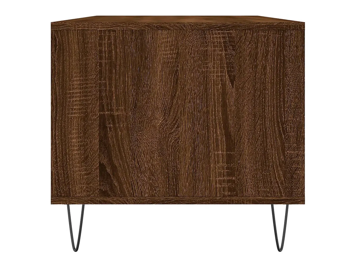Mesa de centro | Mesa de apoio 90x49x45 cm derivados de madeira carvalho Castanho