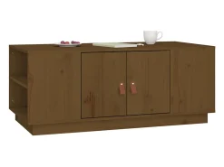 Online Mesa de centro | Mesa de apoio 100x50x41 cm pinho maciço mel Castanho