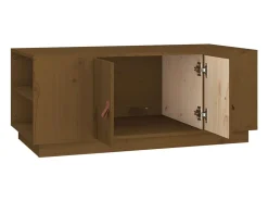 Online Mesa de centro | Mesa de apoio 100x50x41 cm pinho maciço mel Castanho