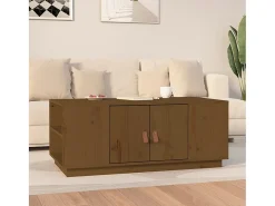 Online Mesa de centro | Mesa de apoio 100x50x41 cm pinho maciço mel Castanho