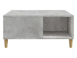 Mesa De Centro| Mesa de centro | Mesa de apoio 80x80x36.5 cm derivados madeira cimento Cinzento