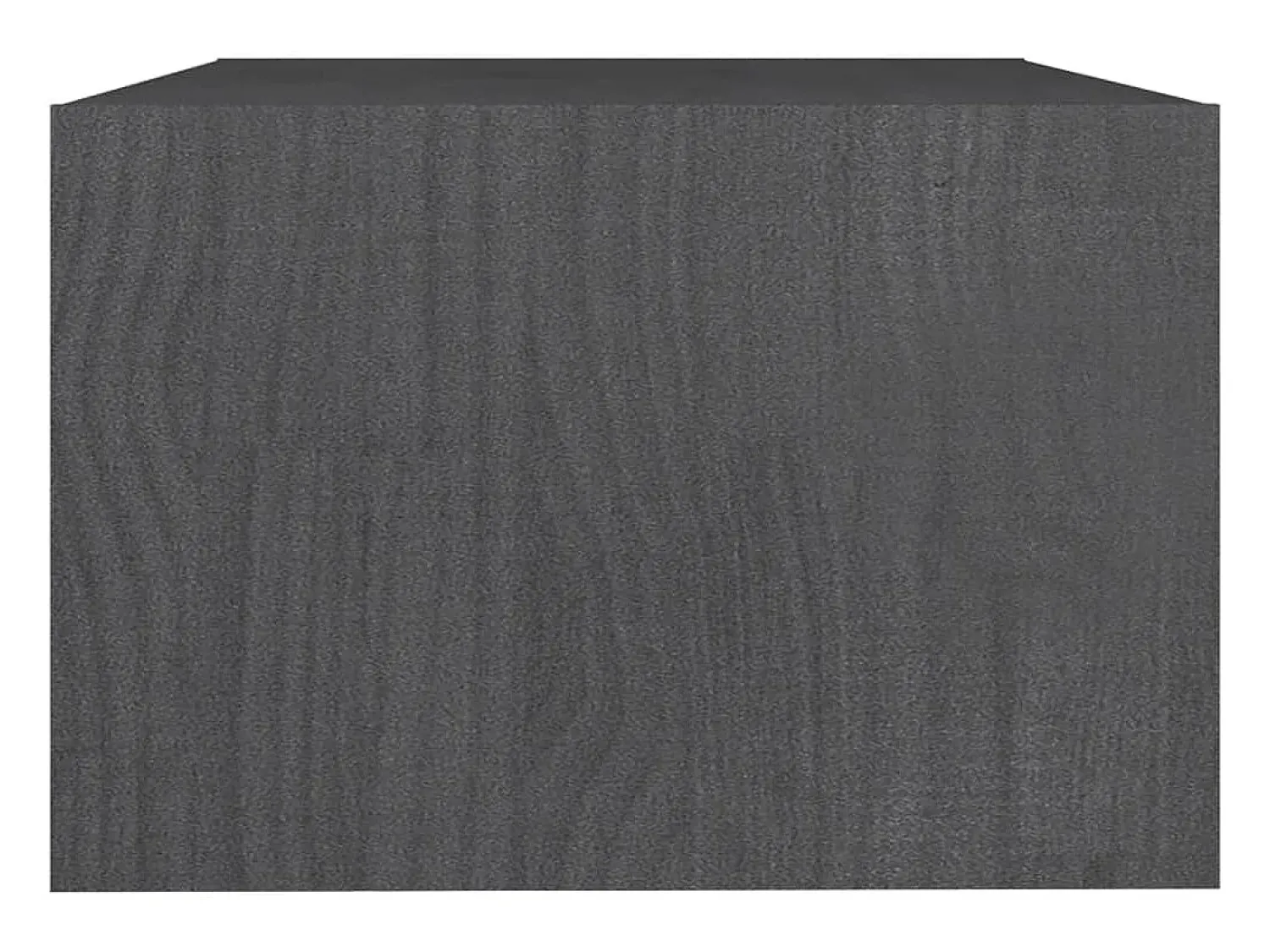 Mesa De Centro| Mesa de centro | Mesa de apoio 75x50x33.5 cm madeira de pinho maciça Cinzento