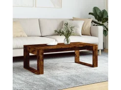 Discount Mesa de centro | Mesa de apoio 102x50x35 cm derivados madeira carvalho fumado Castanho