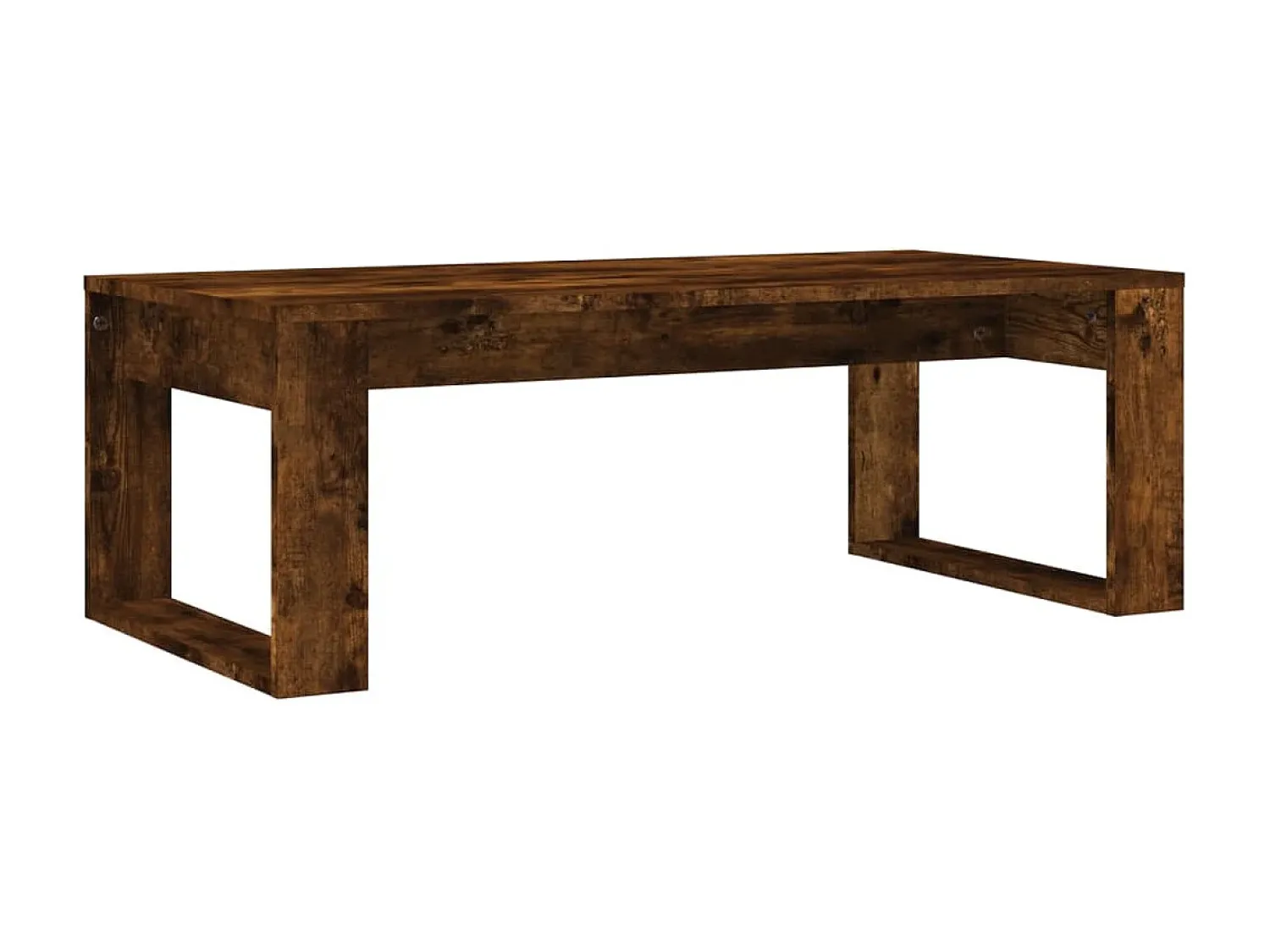 Discount Mesa de centro | Mesa de apoio 102x50x35 cm derivados madeira carvalho fumado Castanho