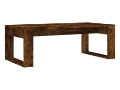 Discount Mesa de centro | Mesa de apoio 102x50x35 cm derivados madeira carvalho fumado Castanho