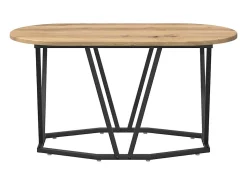 Mesa De Centro| Mesa de centro | Mesa de apoio carvalho artisiano 80x40x40.5 cm Castanho