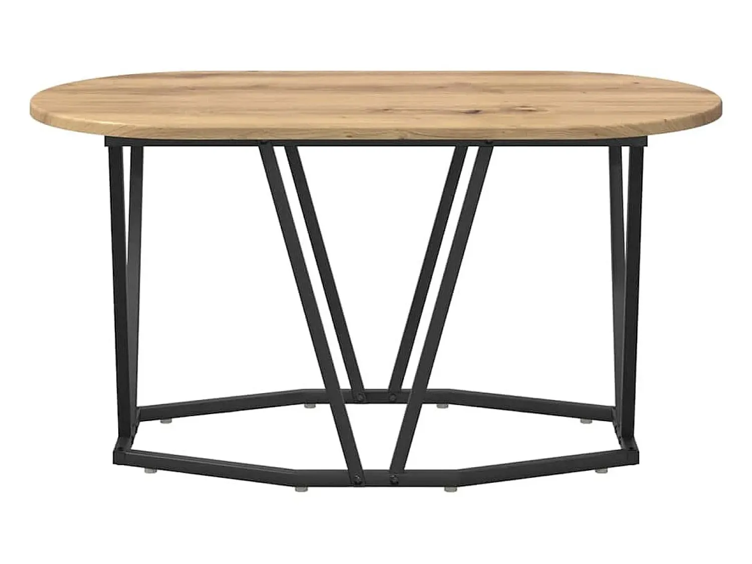 Mesa De Centro| Mesa de centro | Mesa de apoio carvalho artisiano 80x40x40.5 cm Castanho