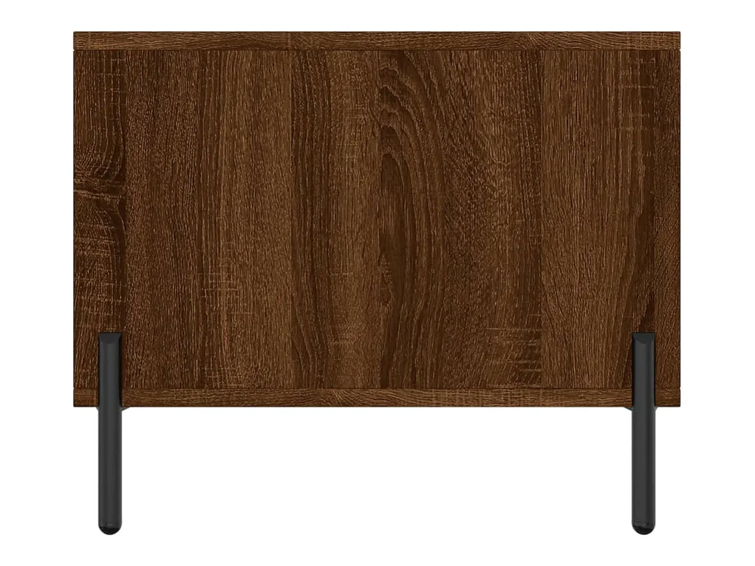New Mesa de centro | Mesa de apoio 90x50x40 cm derivados de madeira carvalho Castanho