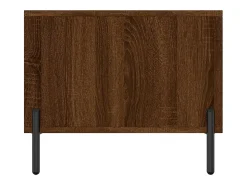 New Mesa de centro | Mesa de apoio 90x50x40 cm derivados de madeira carvalho Castanho