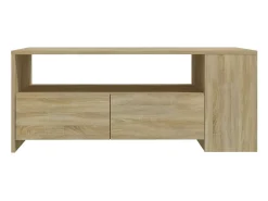 Mesa de centro | Mesa de apoio 102x55x42 cm madeira processada carvalho sonoma^ Mesa De Centro