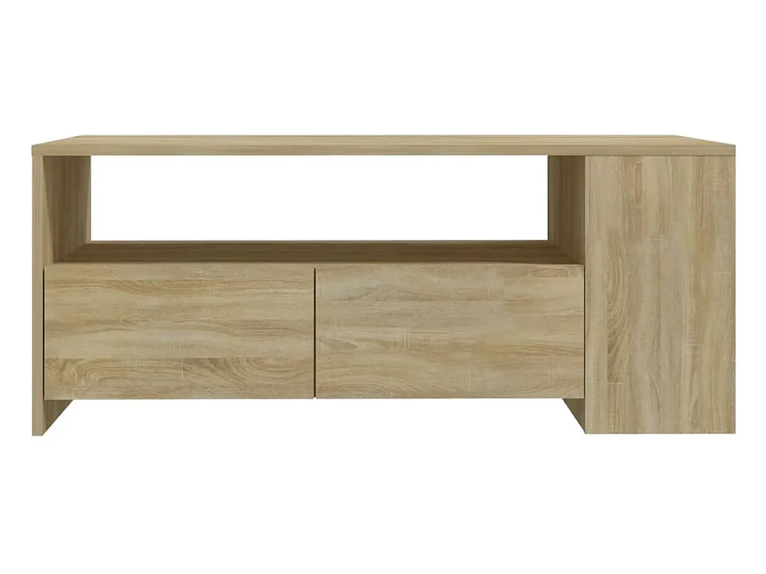 Mesa de centro | Mesa de apoio 102x55x42 cm madeira processada carvalho sonoma^ Mesa De Centro