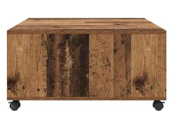 Clearance Mesa de centro | Mesa de apoio Madeira Antiga 75x75x38 cm Castanho