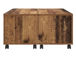 Clearance Mesa de centro | Mesa de apoio Madeira Antiga 75x75x38 cm Castanho
