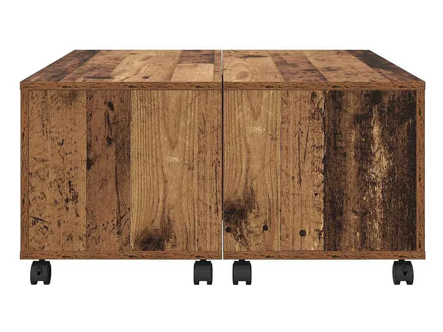 Clearance Mesa de centro | Mesa de apoio Madeira Antiga 75x75x38 cm Castanho