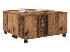 Clearance Mesa de centro | Mesa de apoio Madeira Antiga 75x75x38 cm Castanho