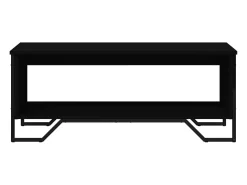 Mesa De Centro* Mesa de centro | Mesa de apoio 100x51x40 cm derivados de madeira Preto