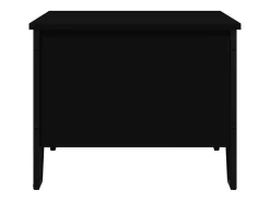 Mesa De Centro* Mesa de centro | Mesa de apoio 100x51x40 cm derivados de madeira Preto