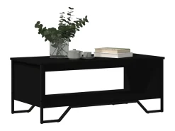 Mesa De Centro* Mesa de centro | Mesa de apoio 100x51x40 cm derivados de madeira Preto