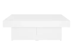 Mesa De Centro* Mesa de centro | Mesa de apoio 90x90x28 cm derivados de madeira Branco
