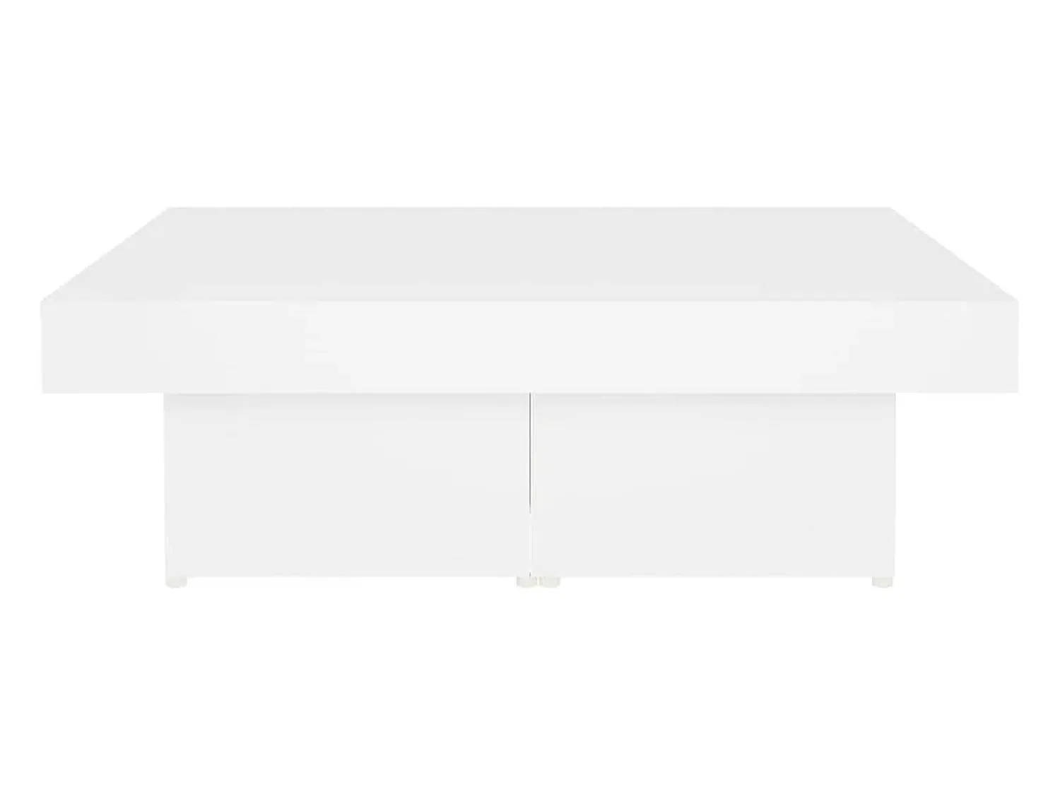 Mesa De Centro* Mesa de centro | Mesa de apoio 90x90x28 cm derivados de madeira Branco