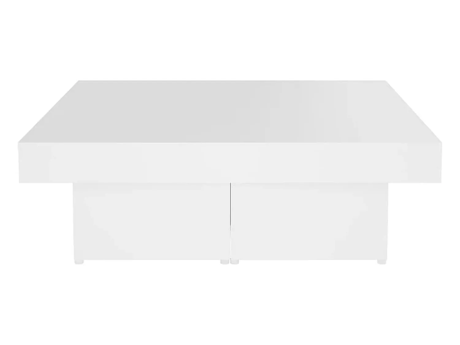 Mesa De Centro* Mesa de centro | Mesa de apoio 90x90x28 cm derivados de madeira Branco
