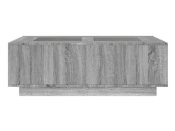 Hot Mesa de centro | Mesa de apoio luzes LED Infinity 116x69x40 cm sonoma Cinzento
