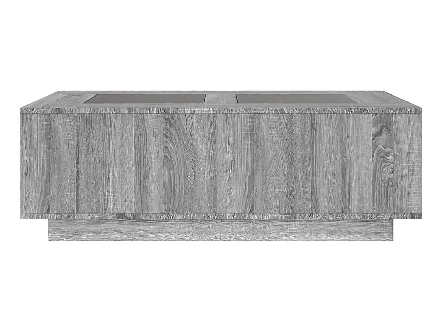 Hot Mesa de centro | Mesa de apoio luzes LED Infinity 116x69x40 cm sonoma Cinzento