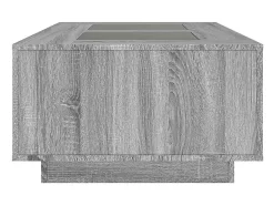 Hot Mesa de centro | Mesa de apoio luzes LED Infinity 116x69x40 cm sonoma Cinzento