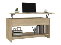 Mesa de centro | Mesa de apoio 102x50x52.5cm madeira processada carvalho sonoma^ Mesa De Centro